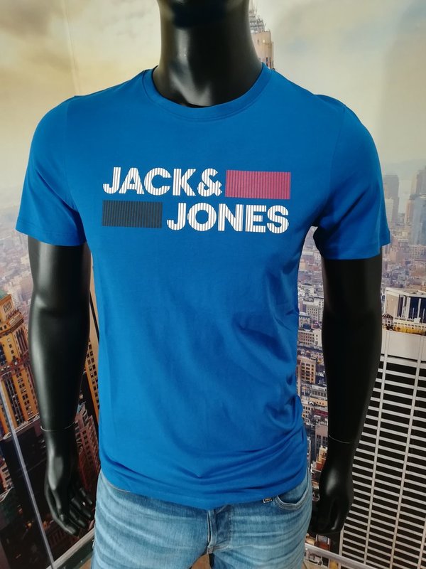 J&J Logo T-Shirt Blau