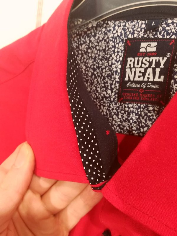 Rusty Neal Hemd Rot - statt 39,99€